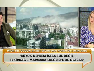 Korkutan deprem uyarısı! Prof. Dr. Ercan, Tekirdağ depremine dikkat çekti!